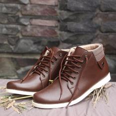 S. van Decka RC22K Sepatu Kasual Pria - Cokelat