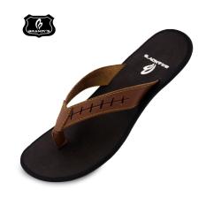 Brandy's - Gavin Sandal Kulit Pria - Brown