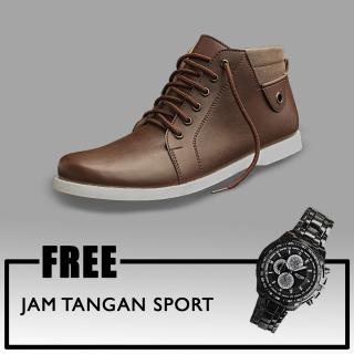  Sepatu Kasual Pria S. van Decka J-RC022K+Bonus Jam Tangan