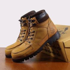 SEPATU BOOTSAFETY SHOES SEPATU BIKER UJUNG BESI SAFETY SHOES KULIT ASLI