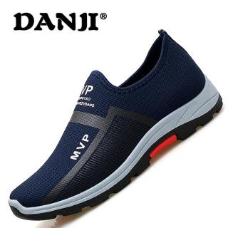 DanJi Baru Pria Kasual Sneakers Berjalan Sepatu Malas Nyaman Mengemudi Sepatu Olahraga Sepatu Atletik Untuk Pria Slip-On Loafers Moccasin