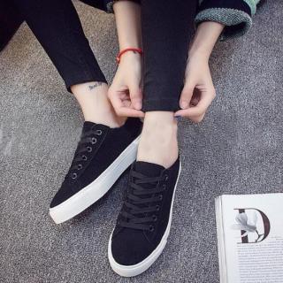 BK Kets Sneaker Pria/Wanita - Sepatu Sekolah - Sepatu Santai Hitam Merah Coklat