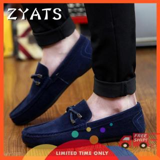 ZYATS 2018 Sepatu Kulit Pria Baru Yang Berminyak With Nafas Kasak Bergetar