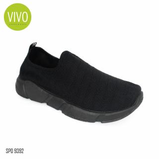 Vivo Fashion Sepatu Casual Pria/Sepatu Slip On Pria/Sepatu Sneakers Pria SP09392 - Black Size 39/44