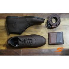 Sepatu BOOTS CASUAL LACE-UP Formal Pria DISLAND Ankle boots TIKORO Slip On Kerja Formal Kulit Asli Safety Original Murah Hitam Tan Coklat SEPATU PROYEK LAPANGAN PDH PDL [ BroDo Yongki Joe Kickers Faris Pantofel PDL Touring Cevany Wolf ] boots safety