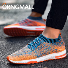 ORNGMALL Pria Sepatu Semprotan Kasual Untuk Mesh Bernapas Olahraga Sepatu Jogging Menjalankan SepatuComfort Cahaya Kenyamanan Sepatu