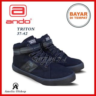 Amelia Olshop - Sepatu Sneakers ANDO TRITON 37-42 /  Sepatu Sneakers Pria Boot / Sepatu Pria / Sepatu Snekaers Pria / Sepatu Sekolah / Sepatu Pria Murah / Sepatu Kets Casual Pria