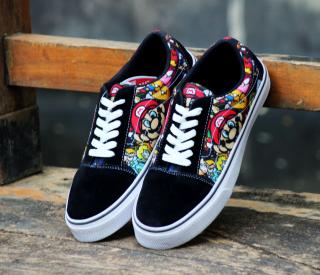 sepatu kets sneakers murah mario bross