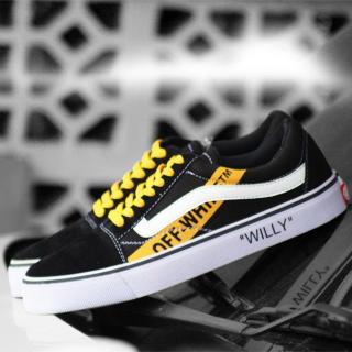 sepatu sneakers pria vans oldskool x off white terbaru