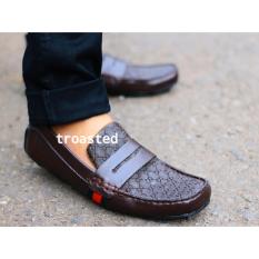 Sepatu casual pria loafers laki kantor pantofel slop slip on kasual men ( lokal ) 