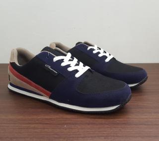 Gshop SNY 6076 Sepatu Sneaker Pria Suede-Eva Bagus (Navy Kom)