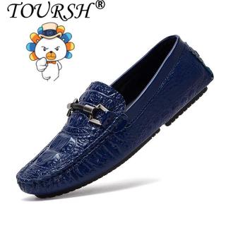 Toursh Korea Pria Sepatu Doug Sepatu Kasual (Biru) 【Free Shipping】