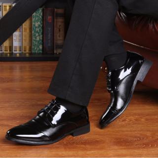 Yealon Mewah Men's Sepatu Formal Kulit Oxford Sepatu untuk Pria Busana Hitam Sepatu Ujung Kaki Pointed Bisnis Dapat Bersirkulasi Pernikahan Ukuran 37-44-Internasional