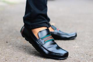Sepatu kantor pria casual slop slip on loafers formal santai kasual