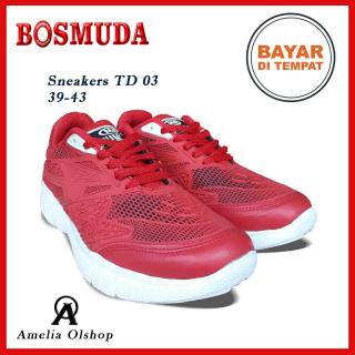 Amelia Olshop - PROMO Sepatu Sneakers Pria TD 03 39-43 / Sepatu Sneakers BOSMUDA / Sepatu sport / Sepatu Olahraga Pria / Sepatu Sneakers Cowok