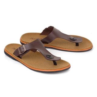 Sandal Flat Pria/sandal Casual Pria Blackelly LZA 203  Brown