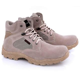 Gareu Shoes Sepatu Gunung Boots Pria Kream - RJL 1232