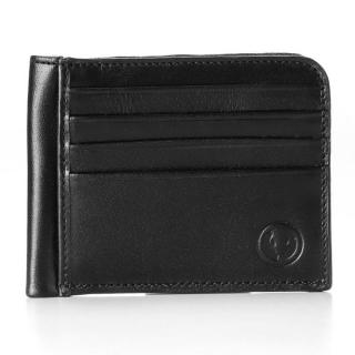 Business Card Wallet - Black - One Size - Genuine Leather