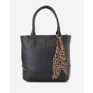 Leather Handbag - Black