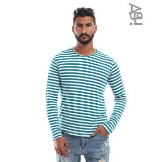 Striped Rounded Long Sleeves T-shirt