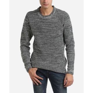 Crew Neck Knit Jumper - Dark Grey