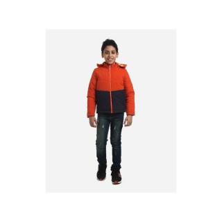 Boys School Bi-Tone Jacket - Orange&Navy Blue