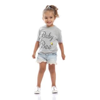 "Baby Bee" T-shirt - Light Grey