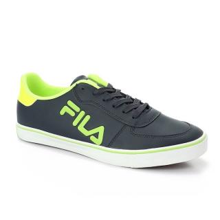 Solid Comfy Men Sneakers - Navy Blue & Lime