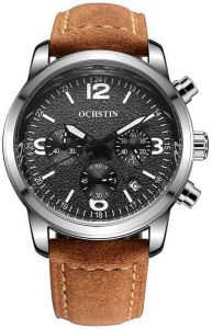 Watch for Men by OCHSTIN, Chronograph , Analog , Leather , Brown , GQ047A-BRB