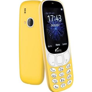 KR6 Dual Sim Mobile Phone 2.4  Inch - Yellow