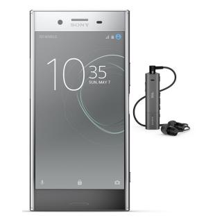 Xperia XZ1 - 5.2" - 64GB - 4G Dual SIM Mobile Phone - Warm Silver + Free SBH54 Stereo Bluetooth Headset