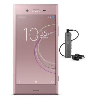 Xperia XZ1 - 5.2" - 64GB - 4G Dual SIM Mobile Phone - Venus Pink + Free SBH54 Stereo Bluetooth Headset