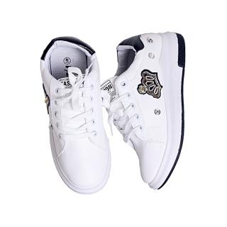 Crowned Queen Ladies Sneakers - White