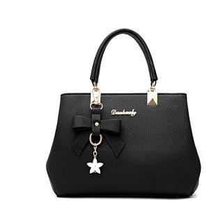 Trendy Fashion Ladies Women Female Handbag - Black