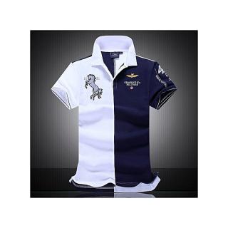 Fashion Casual Brand Men's SUMMER Air Force Polo Shirt Embroidery Aeronautica Military For Men Polo Shirt-nvy Blue