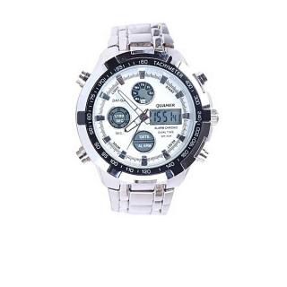 Men's Wrist Watch Silver - White Dial