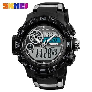 Skmei 1332 Men's Dual Display Multifunction Stopwatch Countdown Sports Student Electronic Watch