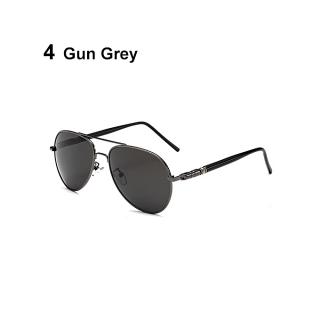 Men's Polarized Sunglasses Mirrored Outdoor Driving Sports Eyewear Glasses-Gun Grey