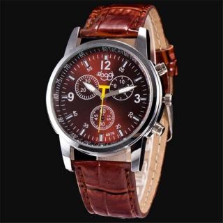 Henoesty Luxury Fashion Crocodile Faux Leather Mens Analog Watch Wrist Watches