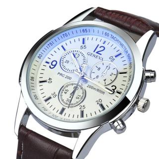 Tectores Fashion TrendLuxury Faux Leather Mens Analog Watch Watches CO