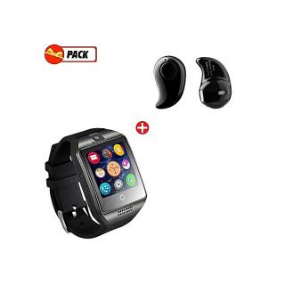 Pack Bluetooth - Smartwatch Q18 + Oreillette S 530 - Noir