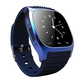 Leisure Bluetooth Touch Screen Smart Wrist Watch Waterproof Multifunction Smartwatch For Android/IOS Samsung IPhone HTC Phone Color:Blue