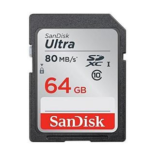 SanDisk Ultra 64GB Class 10 SDXC UHS-I Memory Card Up To 80MB/s (SDSDUNC-064G-GN6IN)