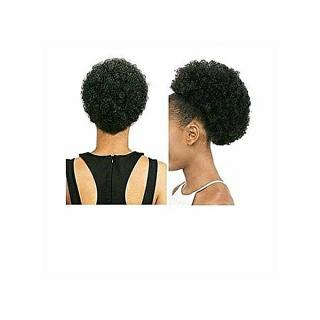 Afro Hair Bun+ Free Hair Gloss