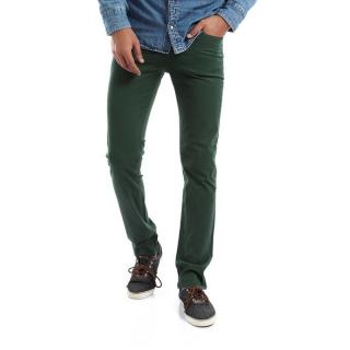 Regular Solid Pants - Dark Green
