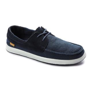 Casual Lace Up Men Loafers - Navy Blue