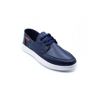Lace Up Sneakers - Navy