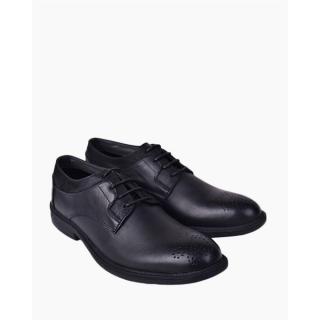 Casual Oxford Leather Shoes - Black