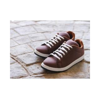Canvas Lace Up Sneakers - Brown