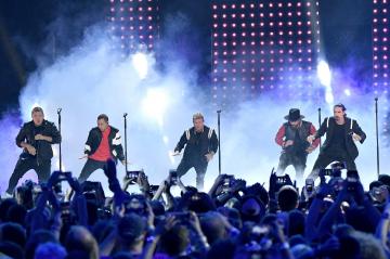 Backstreet's Back, Alright: Watch the Band Perform "Don't Go Breaking My Heart" at the CMTs